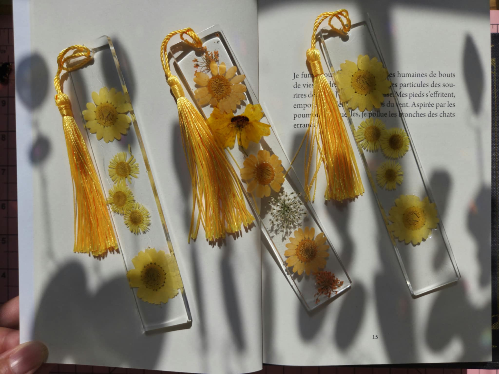 Signets fleurs jaune