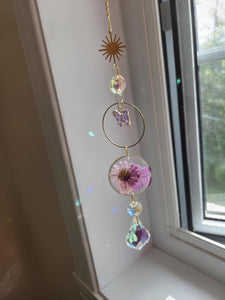 Papillons brillants dans les fleurs