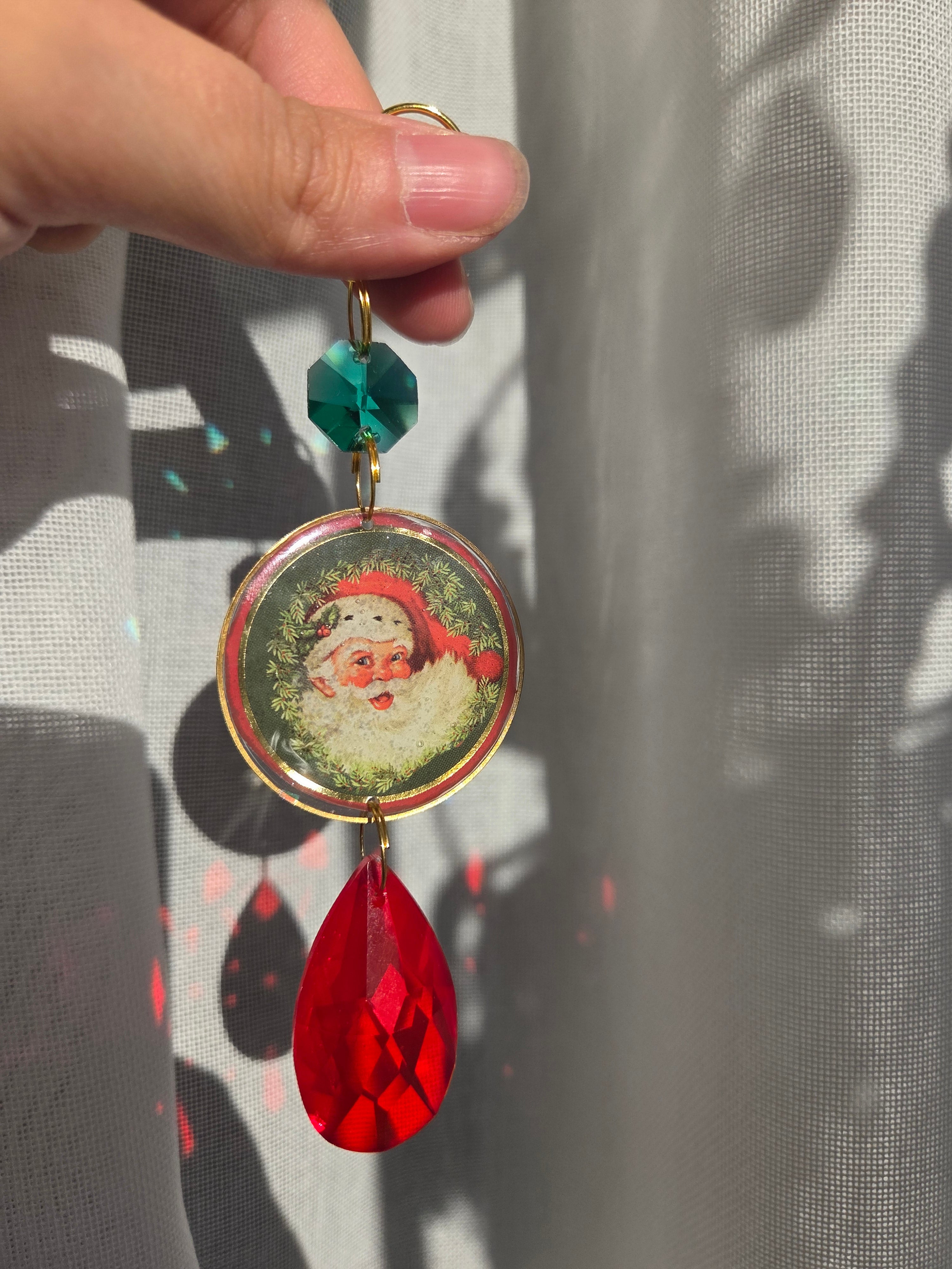 Père Noël brillant rouge