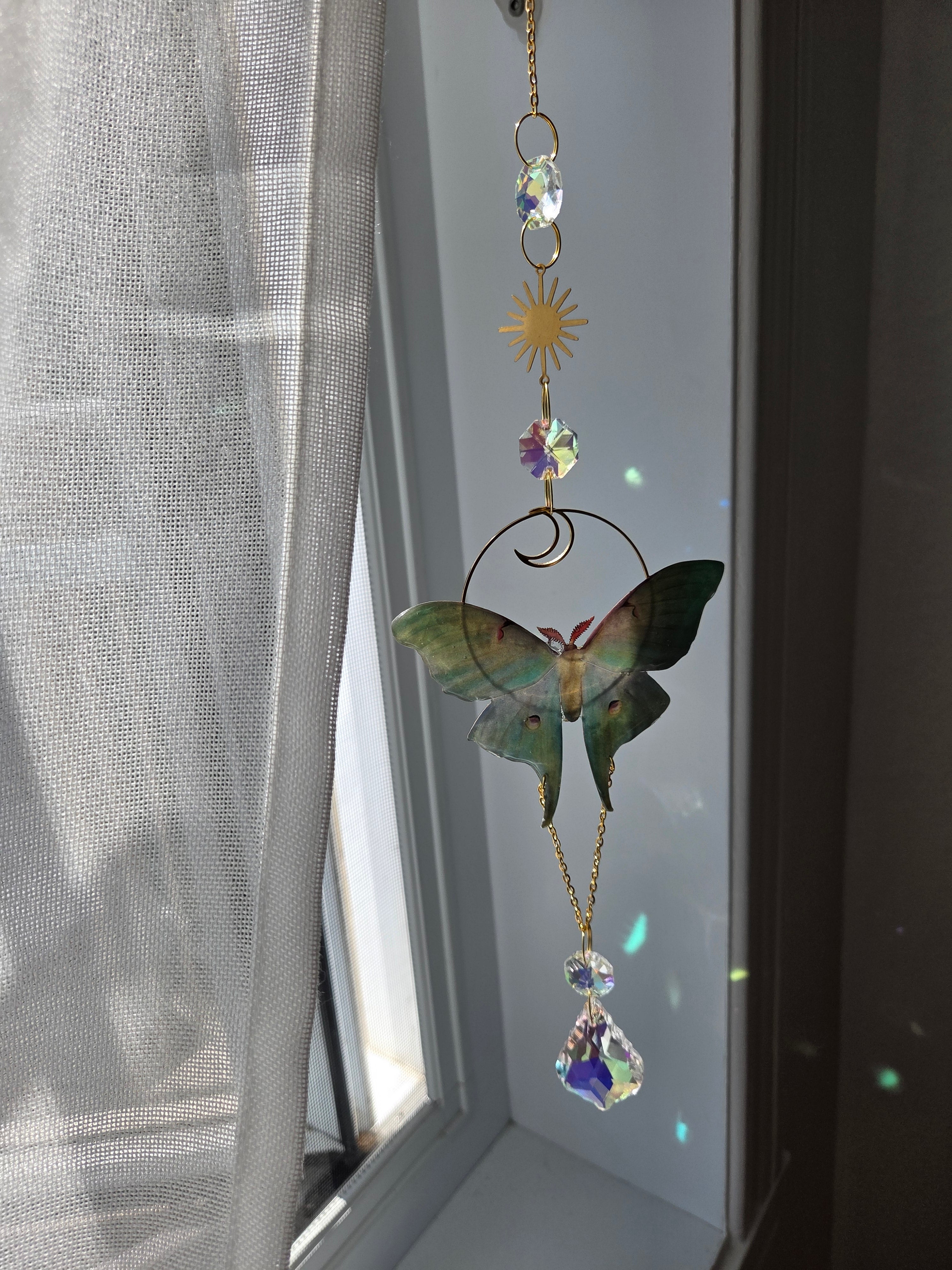 Luna moth queen gold