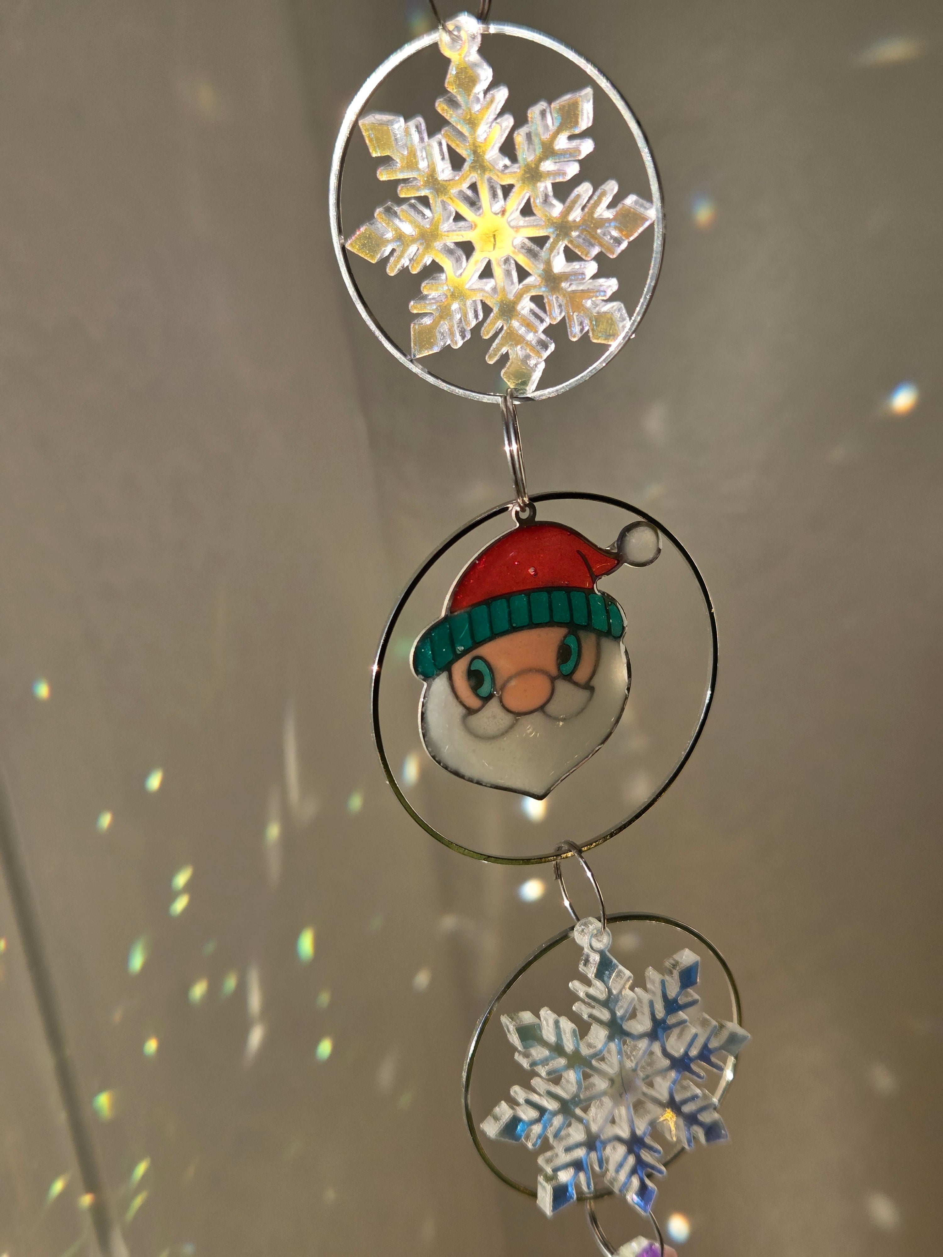 Papa noël dans ses flocons