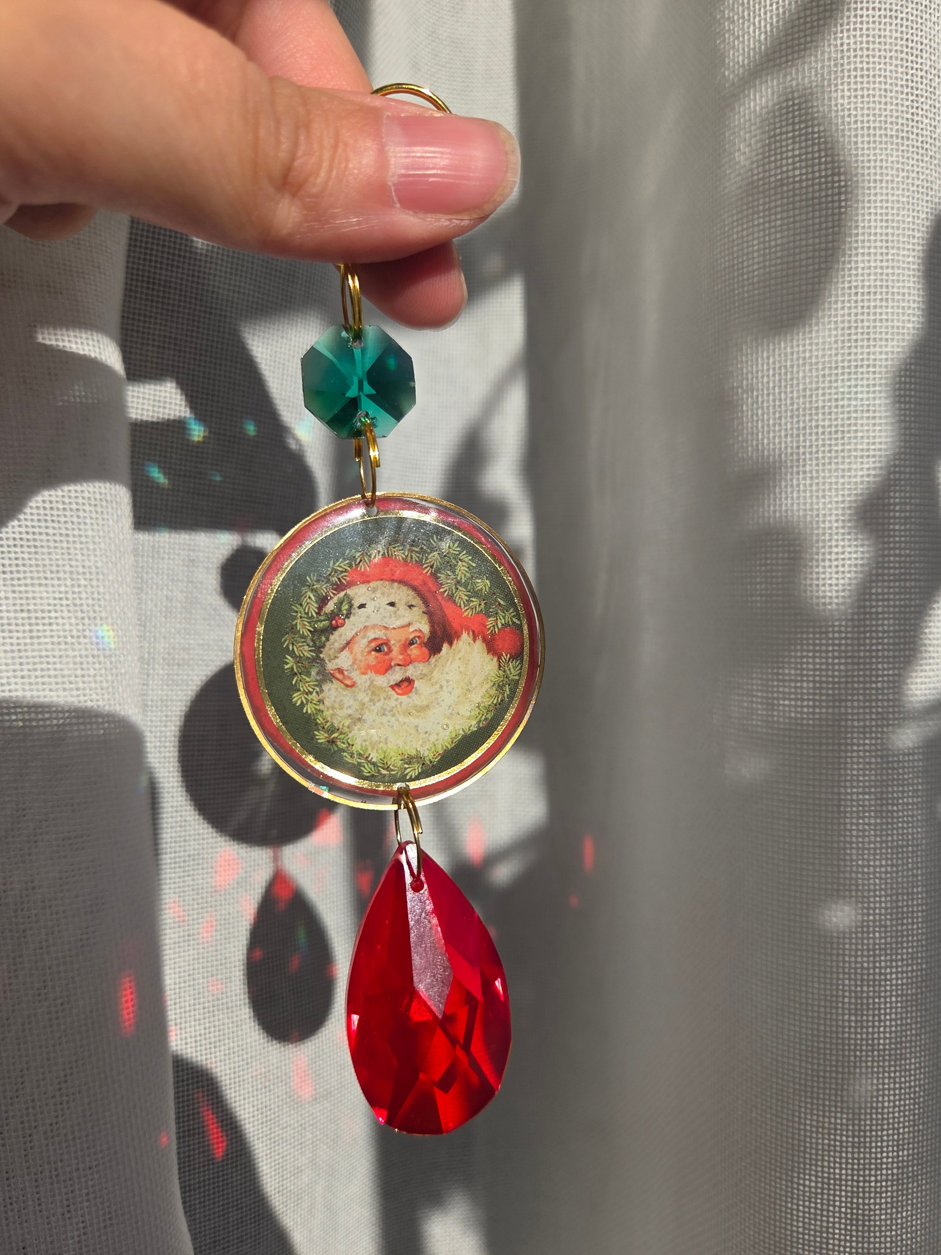 Père Noël brillant rouge