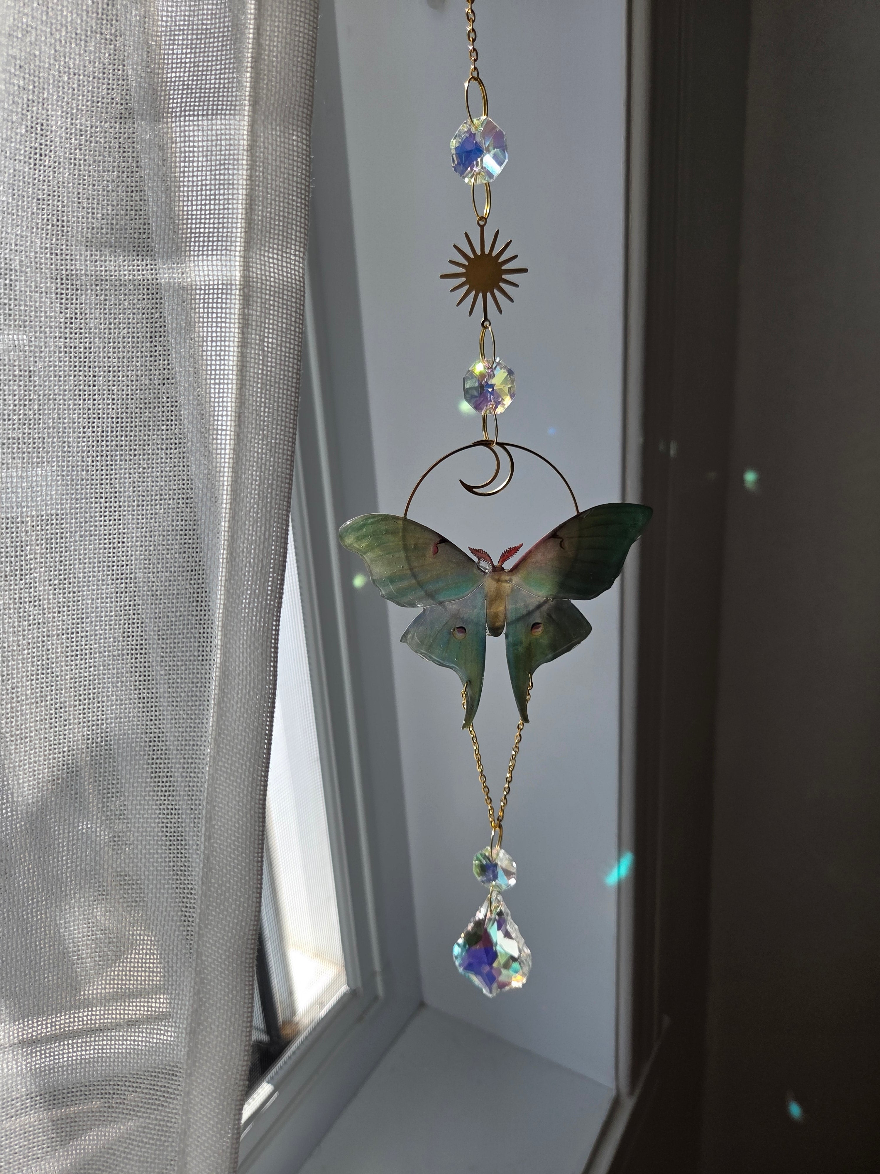Luna moth queen gold